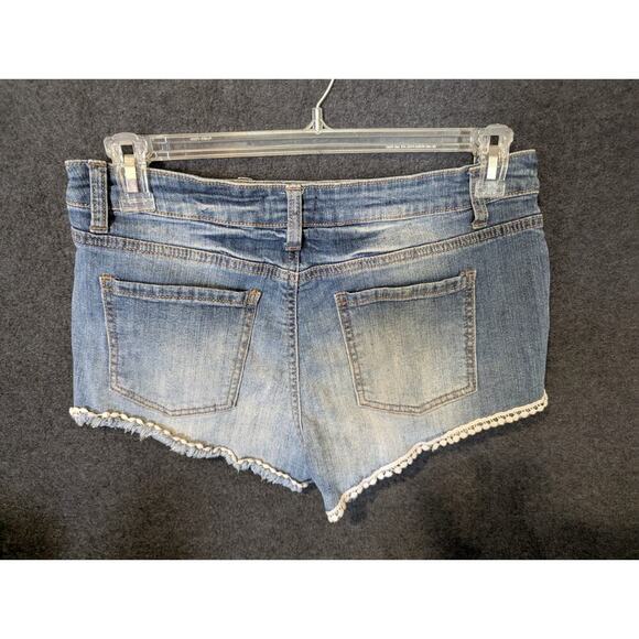 Altar'd State Shorts Womens 30 Medium Wash Denim Jean Festival Jorts - Picture 2 of 11